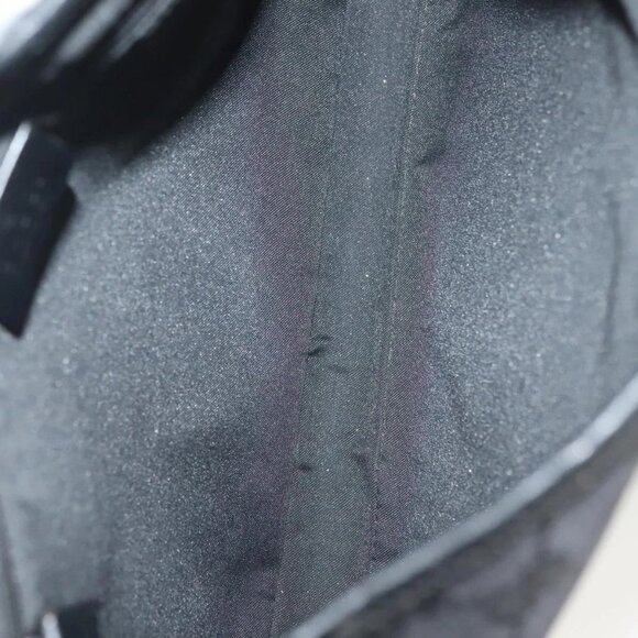 GUCCI GG Canvas Jackie Shoulder Bag Black Silver - Picture 12 of 15